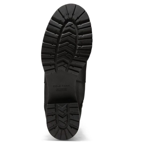 Cole Haan Camea Waterproof Leather Combat Boot,  Block Heel Black, All Sizes NWT - Picture 8 of 17